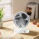 thumbnail image 1 of Ventilador de escritorio de tres velocidades con carga USB, pequeño ventilador portátil de mano, adecuado para uso doméstico y exterior., 1 of 6