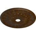 thumbnail image 3 of Ekena Millwork 26 3/4"OD x 3 5/8"ID x 1 3/8"P Elsinore Ceiling Medallion (Fits Canopies up to 3 5/8"), Hand-Painted Root Beer Crackle, 3 of 6