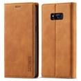 thumbnail image 2 of Compatible with Samsung S8 Plus Wallet Case, PU Leather Flip Folio Case with Card Holders RFID Blocking Kickstand [Shockproof TPU Inner Shell] Phone Cover For Samsung Galaxy S8 Plus, Brown, 2 of 11
