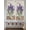 Lavender SlateBlue Beige, variant on Purple Lavender Bathroom Window Curtain, Spring Daisy Butterfly Plants Watercolor Blue Light Filtering Coffee Kitchen Curtains, Bedroom Living Room Curtains 2 Panel 84"x45"