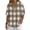 Khaki, variant on Womens Tops Fashionable Casual TurtleNeck Long-Sleeved Button and Snap V-Neck Top Short-Sleeved V-Neck Top/shirt,Sizes S-3XL