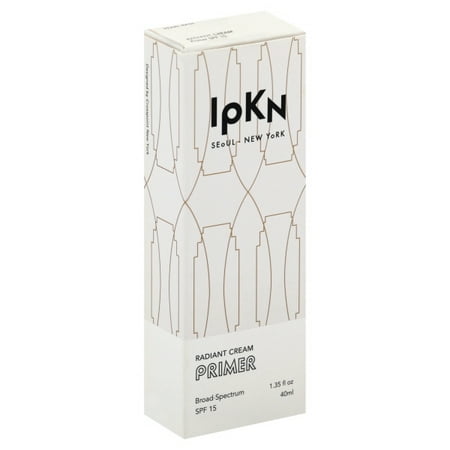 IPKN Radiant Cream Primer Broad Spectrum SPF 15 - 1.35 fl oz / 40ml - Pearl (Best Water Based Makeup Primer)