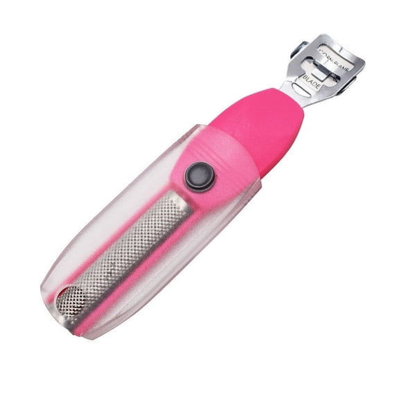 Professional Foot Callus Shaver with Sliding Safety Cover | All-in-1 Foot Care Tool for Dead Skin Removal | Exfoliates Heels & Calluses | Portable Design for Travel & Home Use