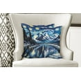 thumbnail image 5 of Ambesonne Painting Art Throw Pillow Cover Pack of 2, Starry Sky Lake Night, 2 Pcs-20"x20", Royal Blue and Yellow, 5 of 5