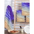 thumbnail image 2 of Purple Ombre Coastal Kitchen Dish Towels for Drying Dishes Set of 4, Summer Nautical Beach Ocean Seaside Waffle Weave Microfiber Hand Tea Bathroom Towels Quick Dry & Absorbent Towel 15.7x23.6, 2 of 7
