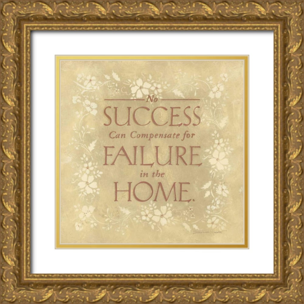 Marrott Stephanie 26x26 Gold Ornate Wood Framed With Double Matting Museum Art Print Titled No Success Walmart Com