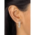 thumbnail image 5 of PalmBeach Jewelry Diamond Accent Two-Tone Gold-Plated 3-Piece Pave-Style Ring, Demi-Hoop Earring and Adjustable Bolo Bracelet Set 9", 5 of 7