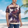 thumbnail image 3 of Fotbe Cool Skull Cowboy Camisa Hawaiana para Hombre Unisex – Camisa Casual de Verano con Botones de Manga Corta de Algodón y Lino,X-Large, 3 of 7