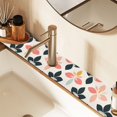 thumbnail image 2 of Yayeee Faucet Mat for Kitchen Sink 14.7" Diatomite Long Splash Guard Pad, Black Retro Flower, 2 Pack, 2 of 7