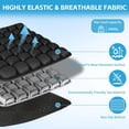 thumbnail image 6 of Travel Seat Cushion, Airplane Cushion Long Flight, Airplane Gadgets Inflatable Seat Cushions, Portable Airline Cushion With Air Pump, Wheelchair Cushions,Pressure Relief Seat Cushion-1 Black, 6 of 7