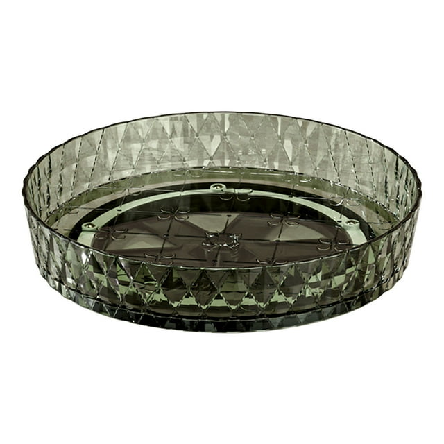360° Rotating Spice Turntable Organizer Kitchen Countertop Plastic Storage Tray for Counter Cabinet Desk Space Saver