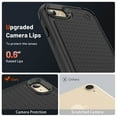 thumbnail image 3 of LeYi for iPhone SE 2022/iPhone SE 2020/iPhone 7/iPhone 8 Case with 2 Pack Screen Protectors, Black, 3 of 9