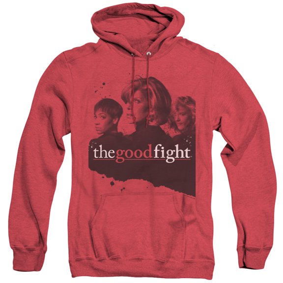 The Good Fight Diane Lucca Maia Adult Heather Hoodie Sweatshirt Red