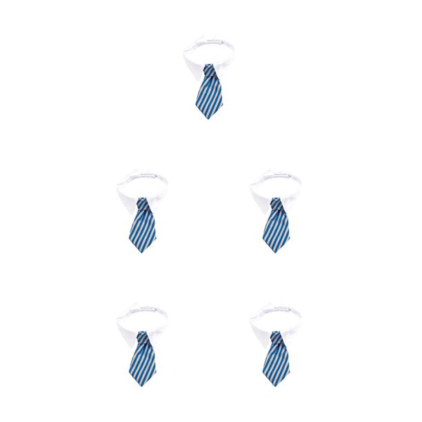 Corbata para mascotas Greeniant para Perro y Gato Azul Gris rayas L39.5cm