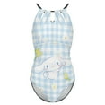 thumbnail image 4 of Cinnamoroll Women's One Piece Swimsuit High Neck Tummy Control Swimwear Bathing Suit, 4 of 7
