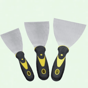 Scraper Tool Set 3 Pack, Plastic Handle with 2", 3", 5" Metal Blade