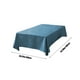 thumbnail image 3 of Mantel rectangular de lino texturizado, impermeable, antiderrames, lavable, antiarrugas, ideal para cumpleaños, primavera y verano. Medidas: hasta 101 x 160 cm, color azul., 3 of 6