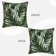 thumbnail image 3 of Kll Tropical Palm Leaves1 Decorative Throw Pillow Covers Velvet Soft For Couch Sofa Bedroom Living Room Outdoor -16"X16", 3 of 8