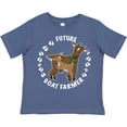 thumbnail image 3 of Inktastic Future Goat Farmer with Cute Goats and Hoof Prints Boys or Girls Toddler T-Shirt, 3 of 5