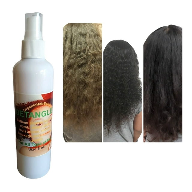KIDS Rice Water Hair Growth Spray- Detangler forThickening & Moisturizing with Aloe Vera Tea Tree Argan. Leave in Mist Sulfate/Paraben Free- For All Hair Types (8 oz)