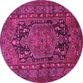thumbnail image 1 of Ahgly Company Indoor Round Persian Pink Traditional Area Rugs, 4' Round, 1 of 4