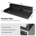 thumbnail image 2 of 2-Tier Washer and Dryer Countertop with 2.8" H Guard, Laundry Countertop Cover, Large Space Laundry Topper for Laundry Room Organization and Storage, Black, 2 of 9