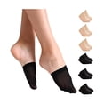thumbnail image 1 of WAYAN Toe Socks for Women 6 Pairs, Half Socks for Heels No Show Liner Toe Topper Cover Mule Sock Non-Skid Bottom, 1 of 1