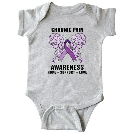 

Inktastic Chronic Pain Awarenesss Hope Support and Love Gift Baby Boy or Baby Girl Bodysuit