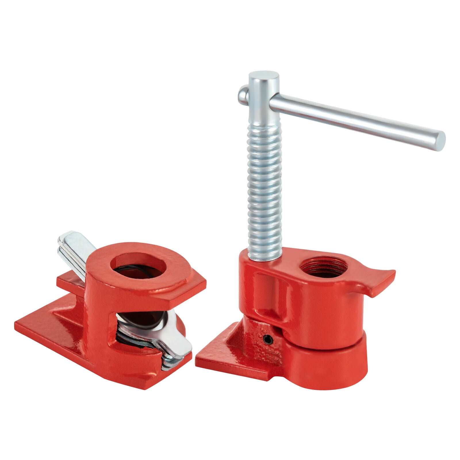 2PCS 1/2" Wood Gluing Pipe Clamps Set for Woodworking, Pipe Clips Clamping Tool