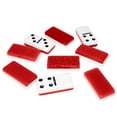 thumbnail image 2 of Bene Casa RED Double Nine High Glass Dominoes Set, Includes 55 Dominoes ,Comes in Natural Wooden Storage Box With Walnut Finish., 2 of 7
