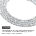 thumbnail image 3 of 4mm x 120cm Rhinestone Tube Rope Bling Crystal String for DIY Sweaters White Mesh Colorful Diamonds, 3 of 6