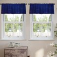 thumbnail image 2 of LALILO Kitchen Curtain Valance Night Sky With Stars Rod Pocket Window Curtain 52"x 18" Set of 2, 2 of 7