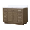 thumbnail image 7 of Shelter 48 in W x 22 in D Grey Oak Single Bath Vanity and Cultured Marble Top, 7 of 7