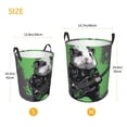 thumbnail image 3 of Sikiie Rock Guitar Guinea Pig Print Round Dirty Clothes Basket, Waterproof Standing Foldable Storage Basket, for Laundry Room, Bedroom, Bathroom Storage-Medium, 3 of 6