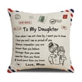 thumbnail image 2 of Juego de 9 fundas de almohada de lino con frases inspiradoras decorativas, 2 of 3