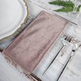 thumbnail image 3 of Efavormart 20"x20" Dusty Rose Wholesale Premium Seamless Velvet Linen Napkins - 5 PCS, 3 of 3