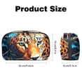 thumbnail image 5 of Leopard Digital Travel Bag Cord Organizer Hard Drive Bags Waterproof Oxford Cloth Cord Storage Organizer Box 5.9x9.44x3.14 in Black Digital Electronic Accessories Organizer Bag, 5 of 6