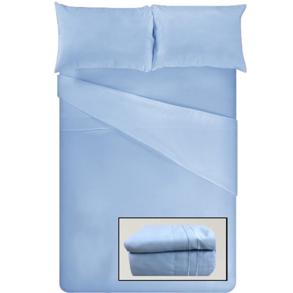 ViscoLogic EGYPTIAN COMFORT Silky Smooth Lightweight Bed Sheet Set - Brushed Micro - Deep Pocket - 4 Piece Set (Aqua, King)