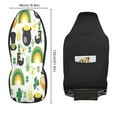 thumbnail image 3 of St Patricks Day fun pattern Car Seat Cover 2 Piece Set Saddle Blanket Carseat Universal Fit for Vehicle Sedan SUV, 3 of 5