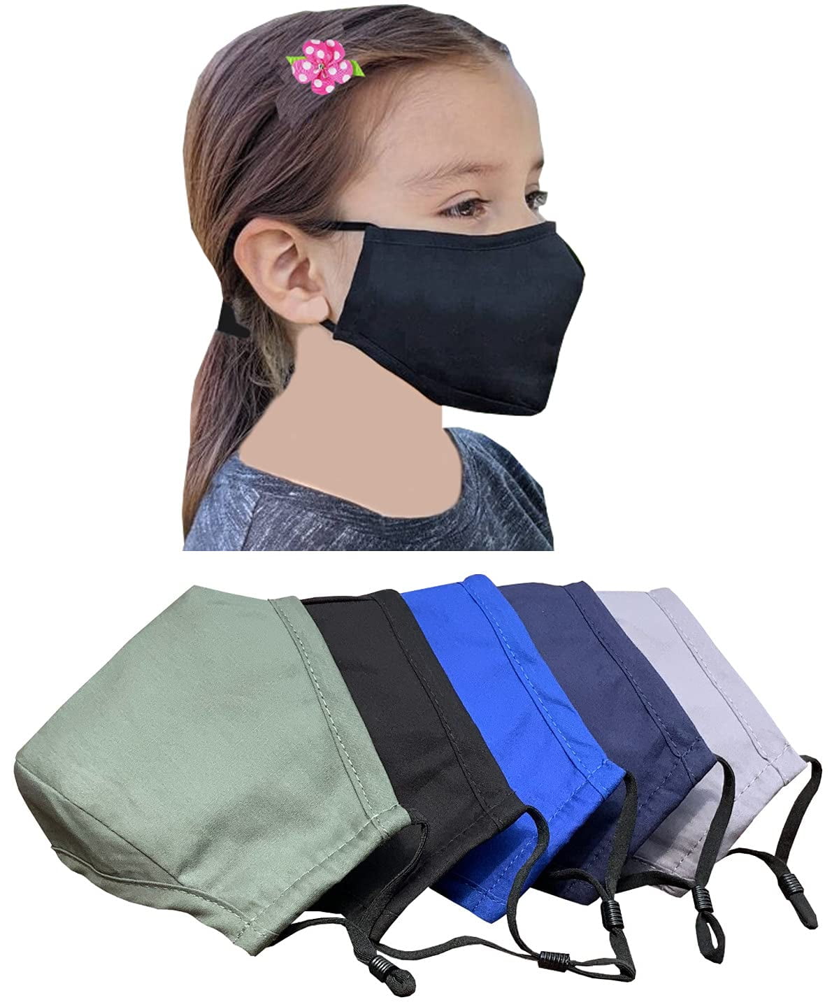 Reusable Breathable Face Covering Universal Floral pattern Stretchy Filter cloth One Piece Multifunctional Half Face Bandana
