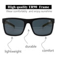 thumbnail image 2 of Gafas de sol polarizadas INFI para pesca para hombre negras UV400, 2 of 7