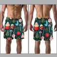 thumbnail image 3 of luoweisi Men's Beach Shorts Quick Dry Swim Trunks with Mesh Lining Christmas Candy M, 3 of 5