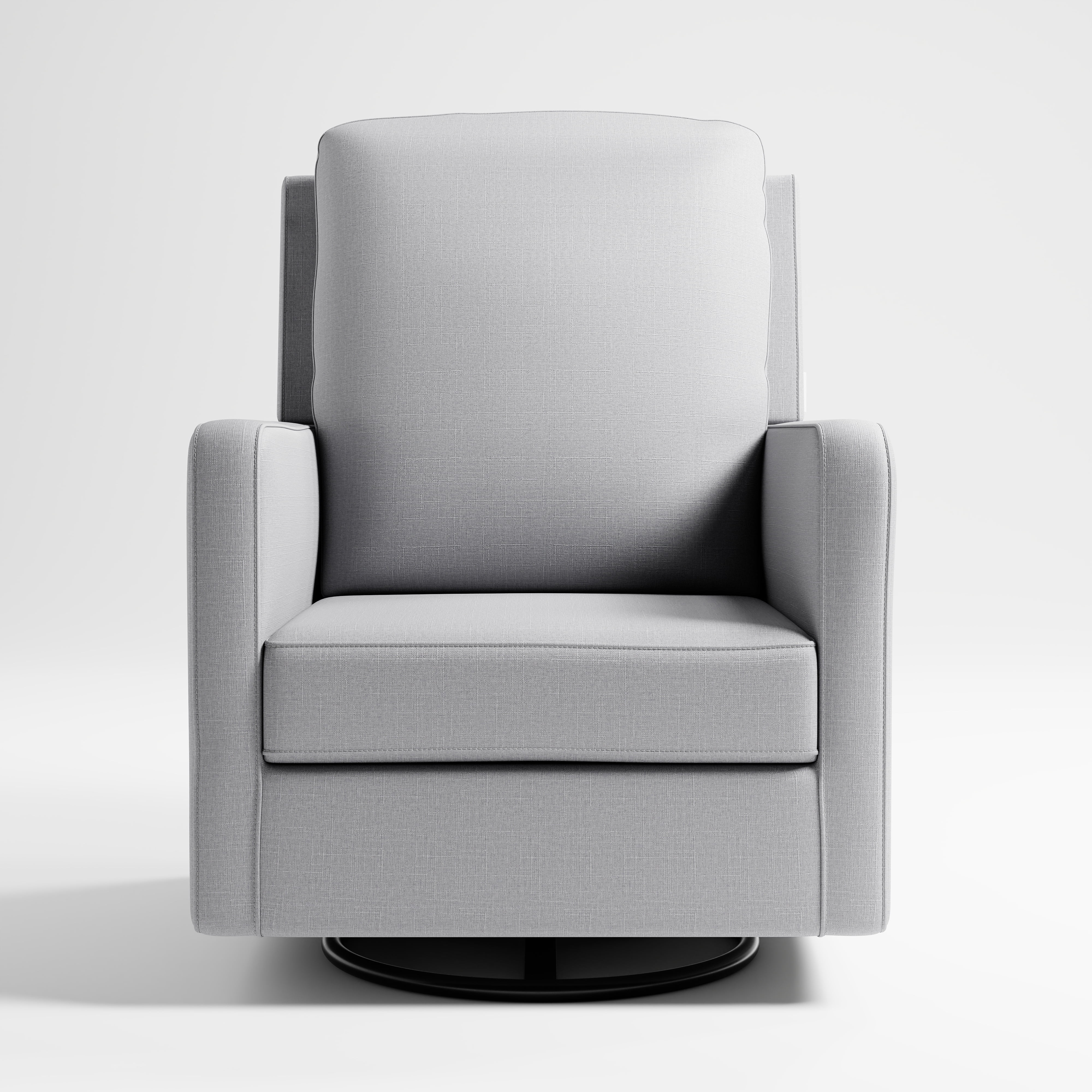 Storkcraft Calabasas Infant Nursery Upholstered Swivel Glider, Fog