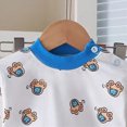 thumbnail image 4 of TOWED22 Fall Outfit Toddler Baby Boy 2 Piece Long Sleeve Cute Print Graphic Crewneck T-Shirt Thick Jogger Pants Round Neck Soft Clothes Set(Blue,2-3 Y), 4 of 7