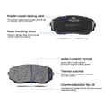 thumbnail image 3 of Front & Rear Ceramic Brake Pads For 2011-2014 Ford Edge; 2011-2015 Lincoln MKX, 3 of 4