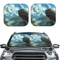 thumbnail image 2 of Fotbe Majestic Eagle Over Castle 2-Piece Car Windshield Sun Shade | Sun Blocker for Car Windshield | Foldable Automotive Interior Accessories for Sun Protection-Large, 2 of 7