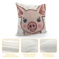 thumbnail image 4 of Pig Print Velvet Pillowcase for Couch Chair Bedroom (Does Not Contain Pillow Core), 4 of 5