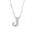 thumbnail image 2 of HYLLai Name Necklace for Women, Customizable Initial Pendant, Silver Plated Chain, Personalized Gift for Mom, Daughter, or Friend (J), 2 of 4
