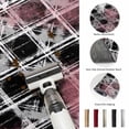 thumbnail image 5 of Area Rugs 4'x6'. Grey Pink Geometric Carpet Runner Indoor Outdoor Rugs Home Decor Aesthetic, Black White Boho Non Slip Mats Washable Accent Rug for Living Room Bedroom, 5 of 8