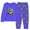 1#Blue, variant on Kiijoy Toddler Boys Pajamas Excavator Print Long Sleeved Top Pants Nightwear, Sizes 2-3